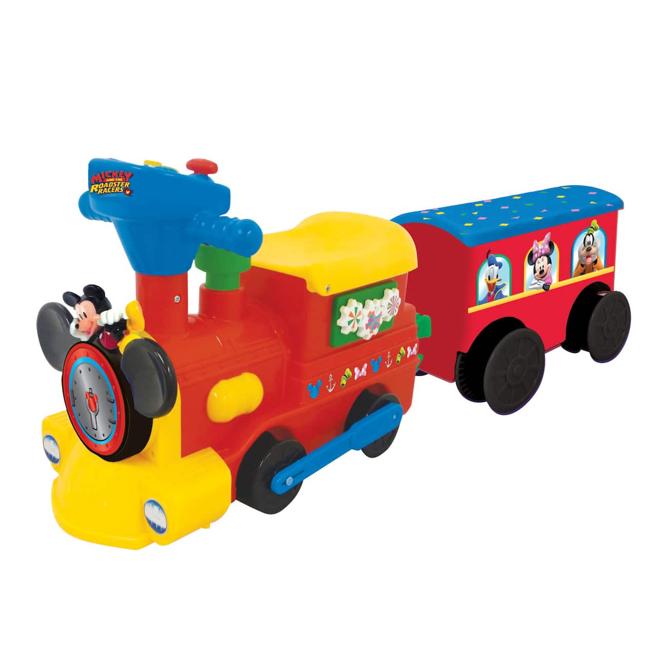 Kiddieland Mickey Mouse Ride On Choo with Caboose & Tracks